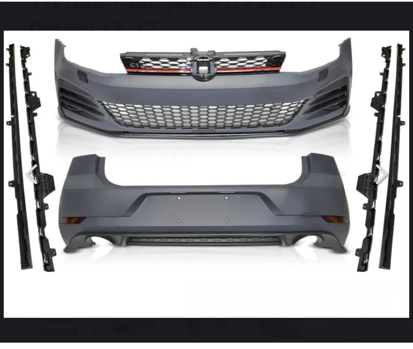 Golf 7 uyumlu 7.5 Gti set Ön tampon Arka tampon Marşbiyeller
