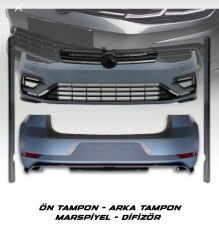 Golf 7 uyumlu 7.5 R Dönüşüm Seti 7->7.5 SET FAR + STOP + ÖN ARKA TAMPON
