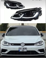 Golf 7 uyumlu 7.5 R Dönüşüm Seti 7->7.5 SET FAR + STOP + ÖN ARKA TAMPON