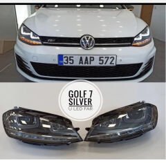 Golf 7 çift u Led far