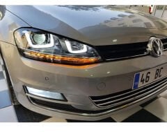 Golf 7 çift u Led far