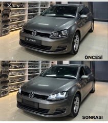 Golf 7 çift u Led far