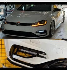 Golf 7.5 R ön tampon uyumlu sis farı takımı